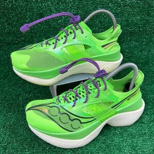 Saucony Endorphin Elite Slime Green Running Shoes Women’s 7.5 S10768-30 Carbon